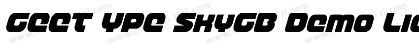 GEET YPE SkyGB Demo Light字体转换